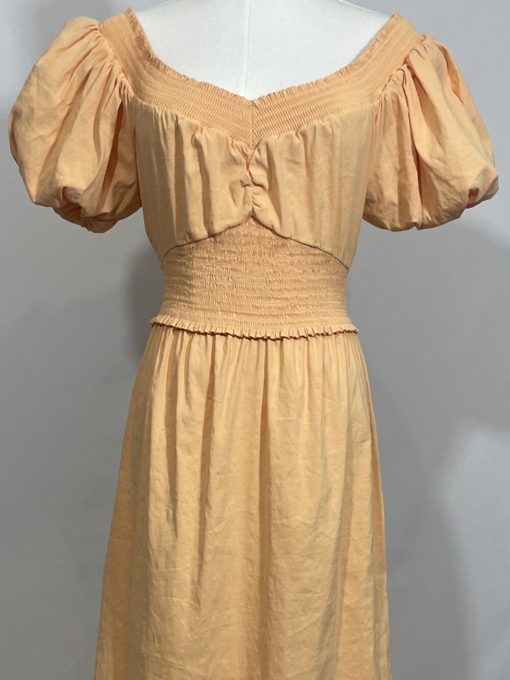 A.L.C. Adena Linen Off-the-Shoulder Dress